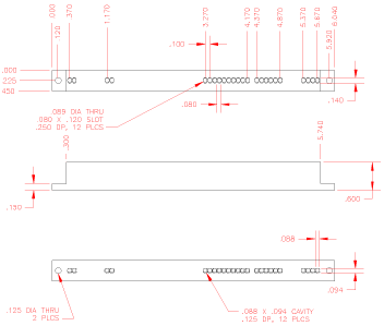 Kelvin SIP Strip Socket: 54 positions